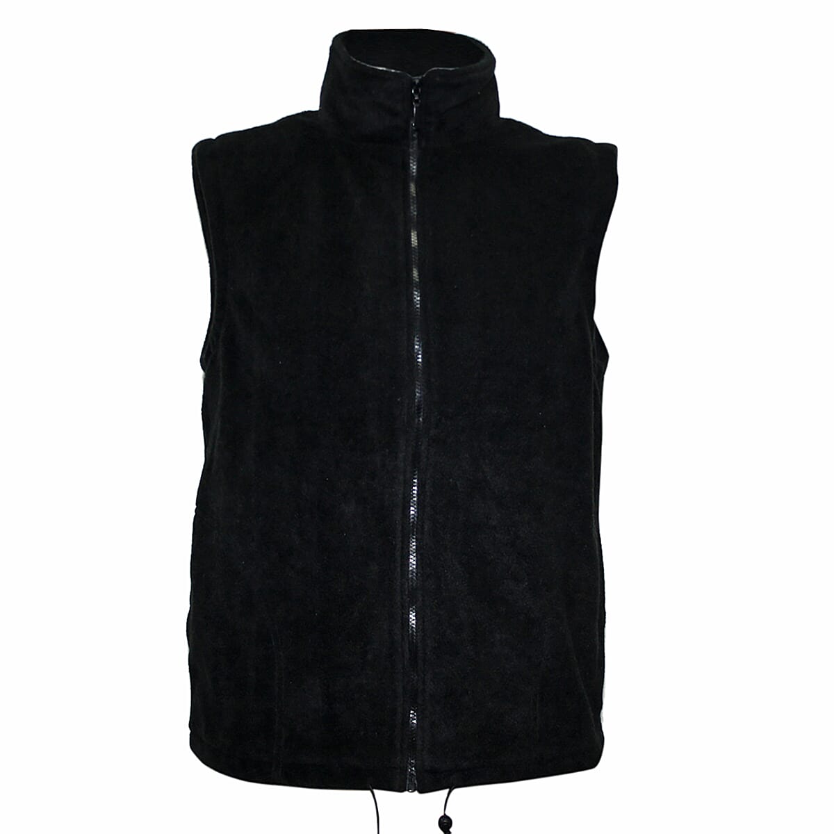 Pure and Natural Black Colour Fleece Lined Gilet (Size S, 10-12)