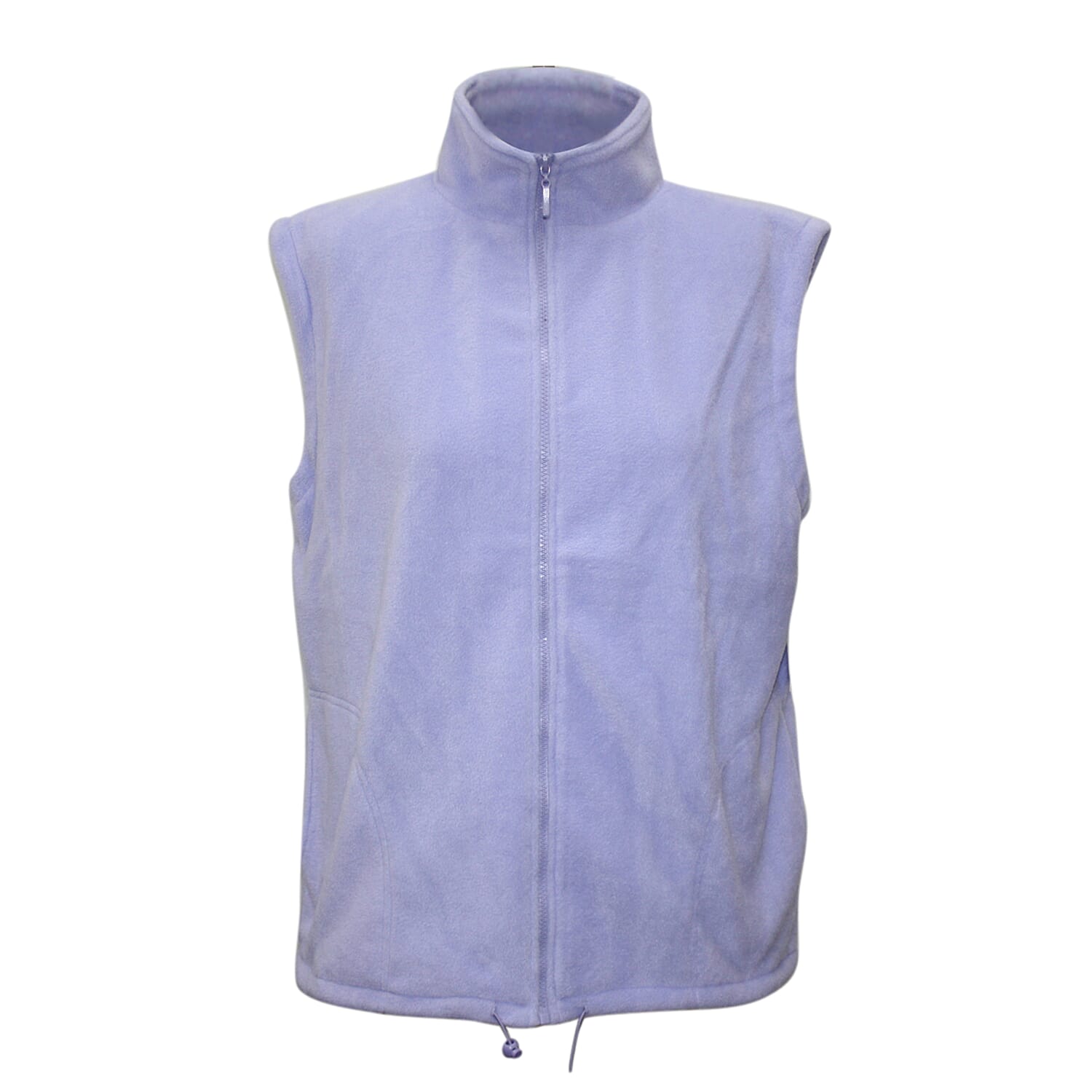 Solid Lavender Ladies Gilet Fleece Jacket