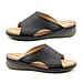 Heavenly Feet Womens Ginger Memory Foam Sandal in Black (Size 3)