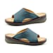 Heavenly Feet Womens Ginger Memory Foam Sandal in Ocean Blue (Size 3)
