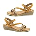 Heavenly Feet Garnet Tan Ladies Wedge Sandals (Size 3)