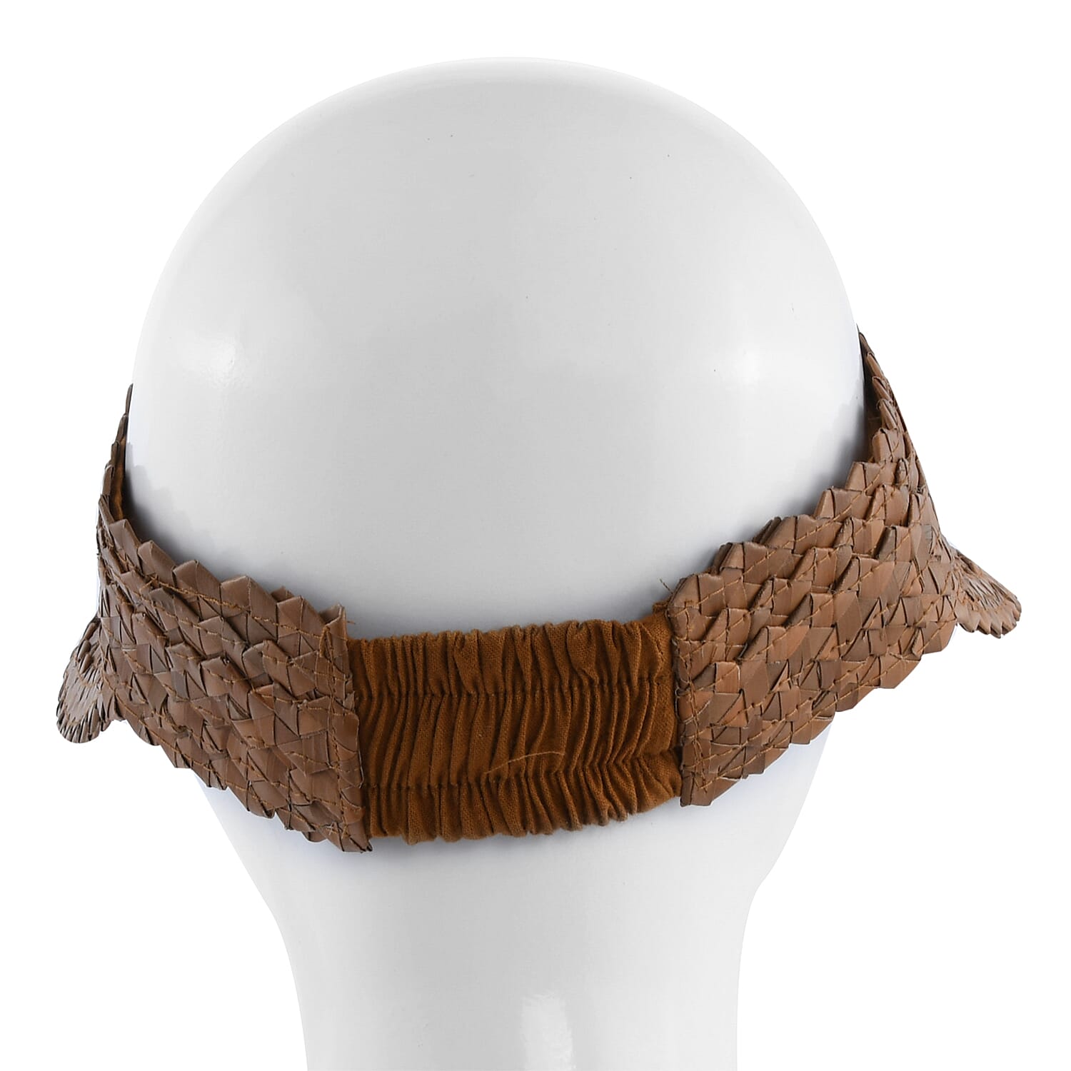 Bali Collection Palm Leaf Woven Hat with Adjustable Back - Brown
