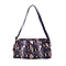 SENCILLEZ 100% Genuine Leather Snake Skin Pattern Clutch Bag with Detachable Shoulder Strap and Zipper Closure (Size 31x18.5x9 Cm) - Purple