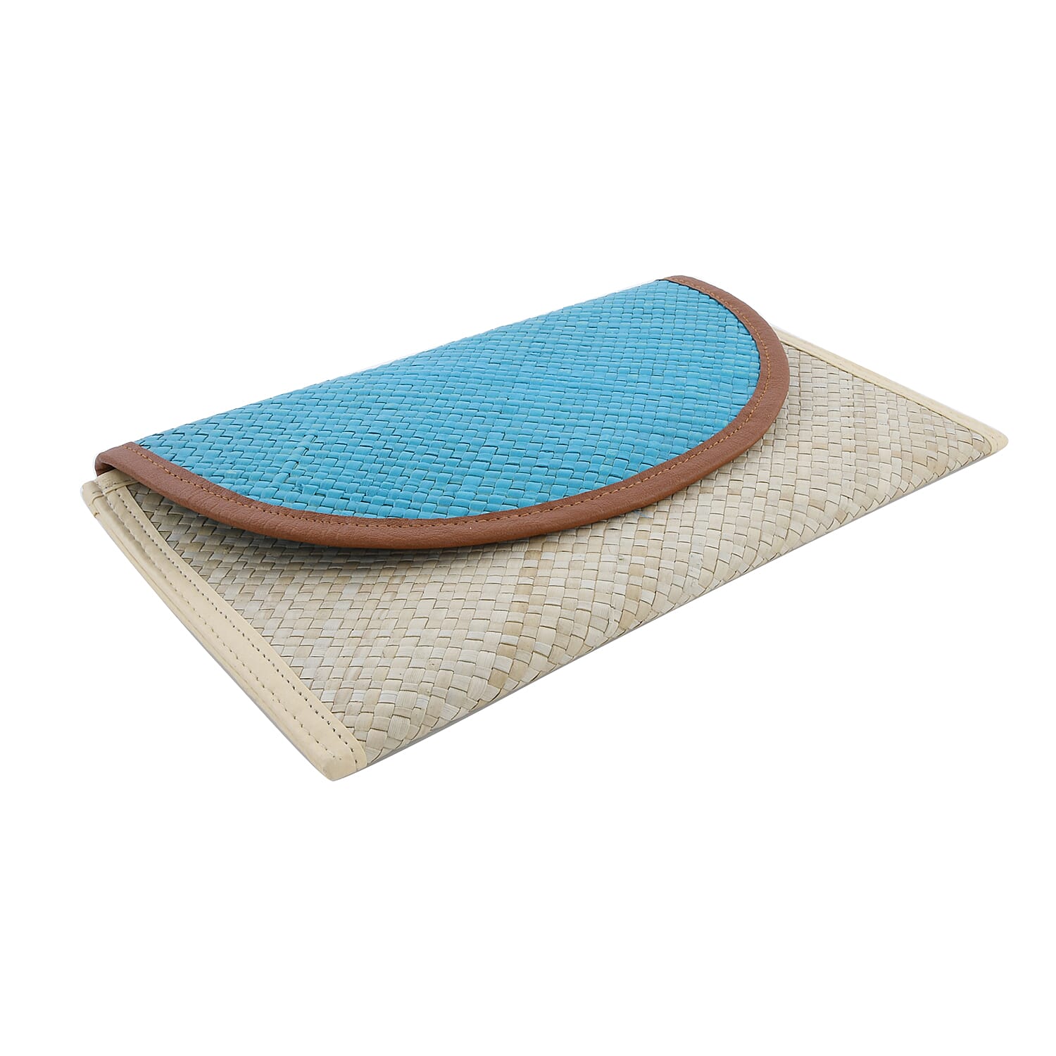 Bali Collection Padan Woven Flap Clutch Handbags (Size:56x35x50Cm) - Black and White