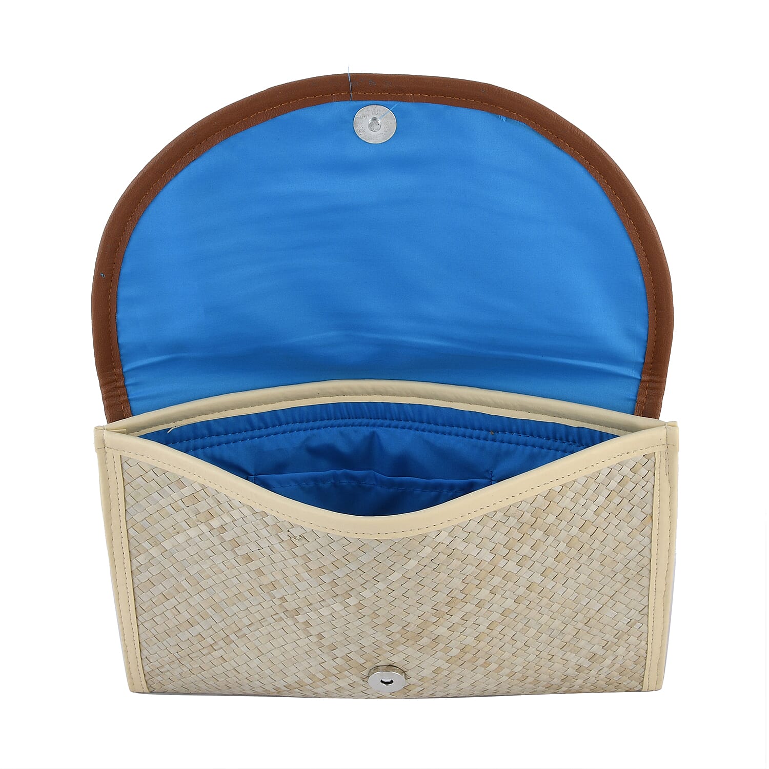 Bali Collection Padan Woven Flap Clutch Handbags (Size:56x35x50Cm) - Black and White