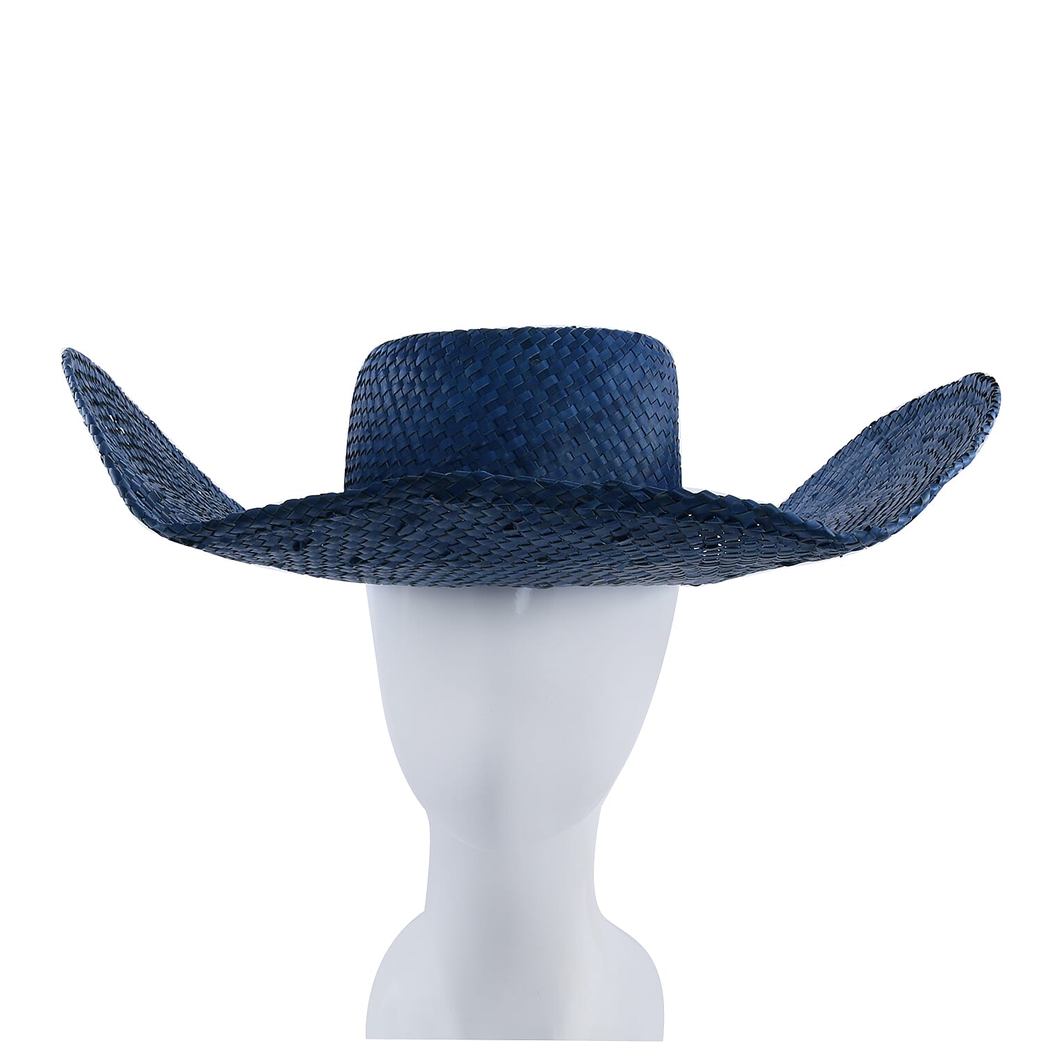 Bali Collection Woven Pandan Beach Hat - Blue
