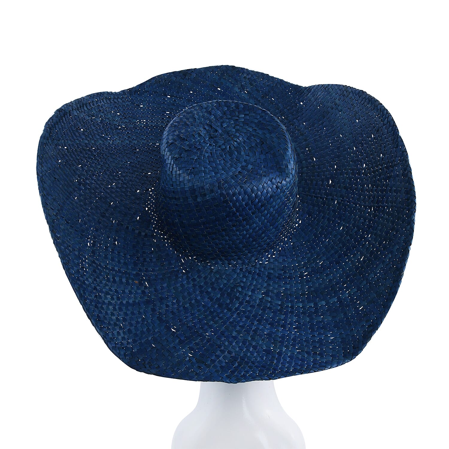 Bali Collection Woven Pandan Beach Hat - Blue