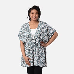 Leopard Pattern Kimono with Waist Belt