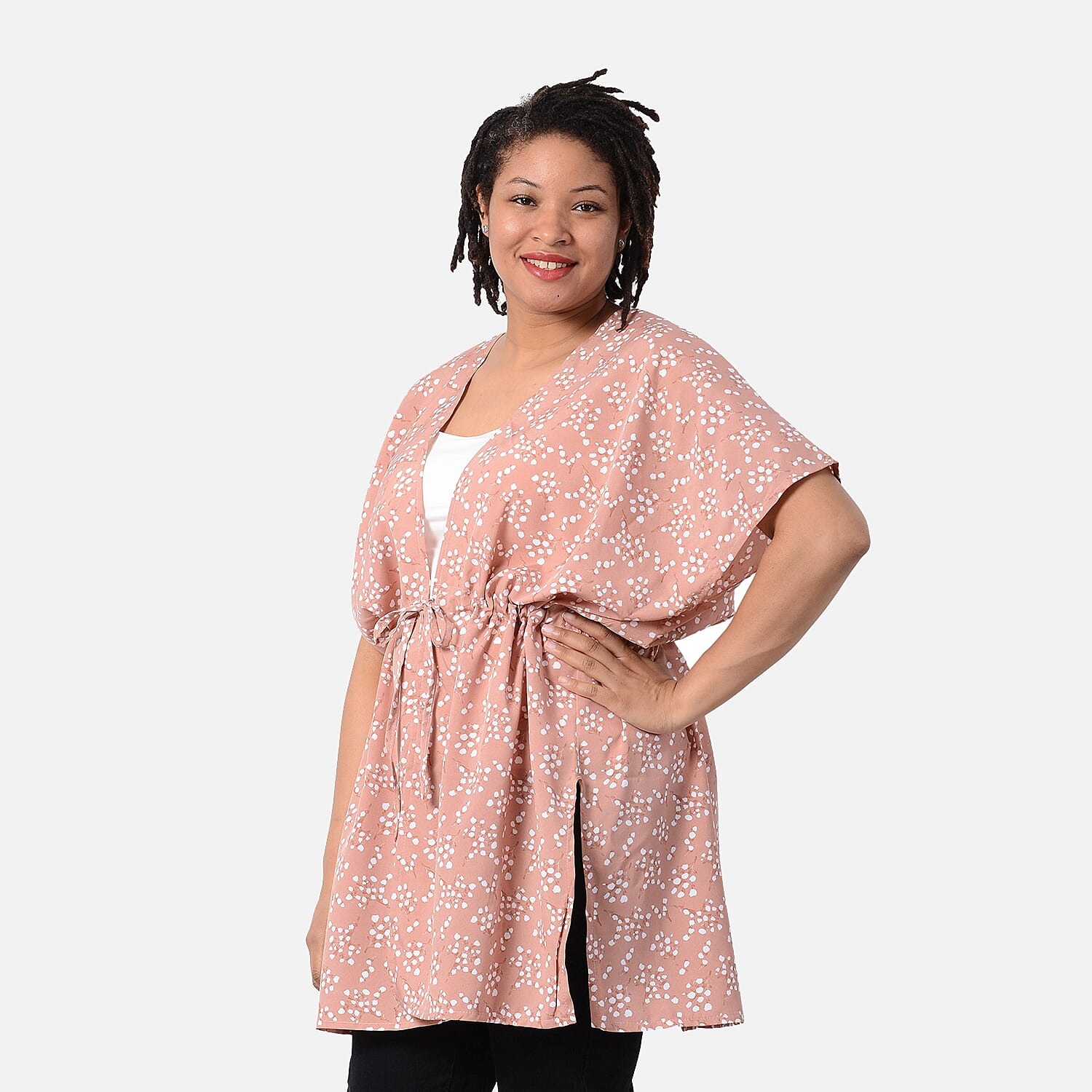 Summer Kaftan (One Size) - Light Pink