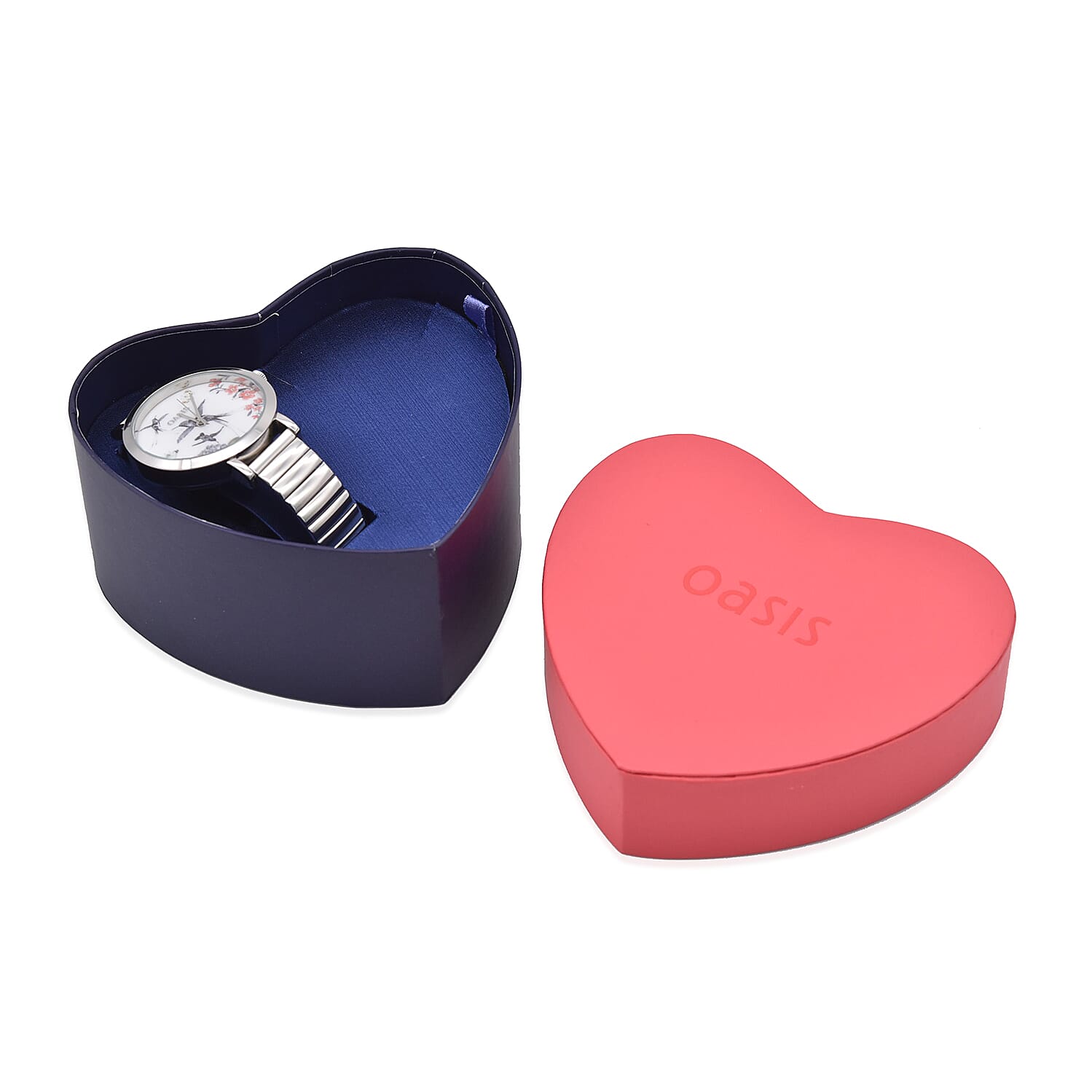 OASIS Womens Analogue Classic Quartz Watch with Silver Tone Exapandable Strap