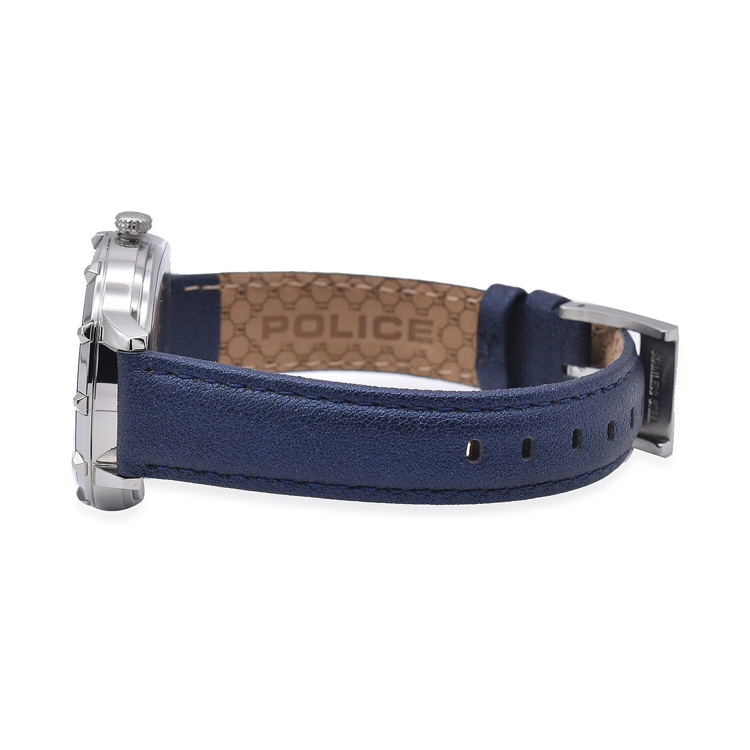 Police MARIETAS Watch with Navy Leather Strap