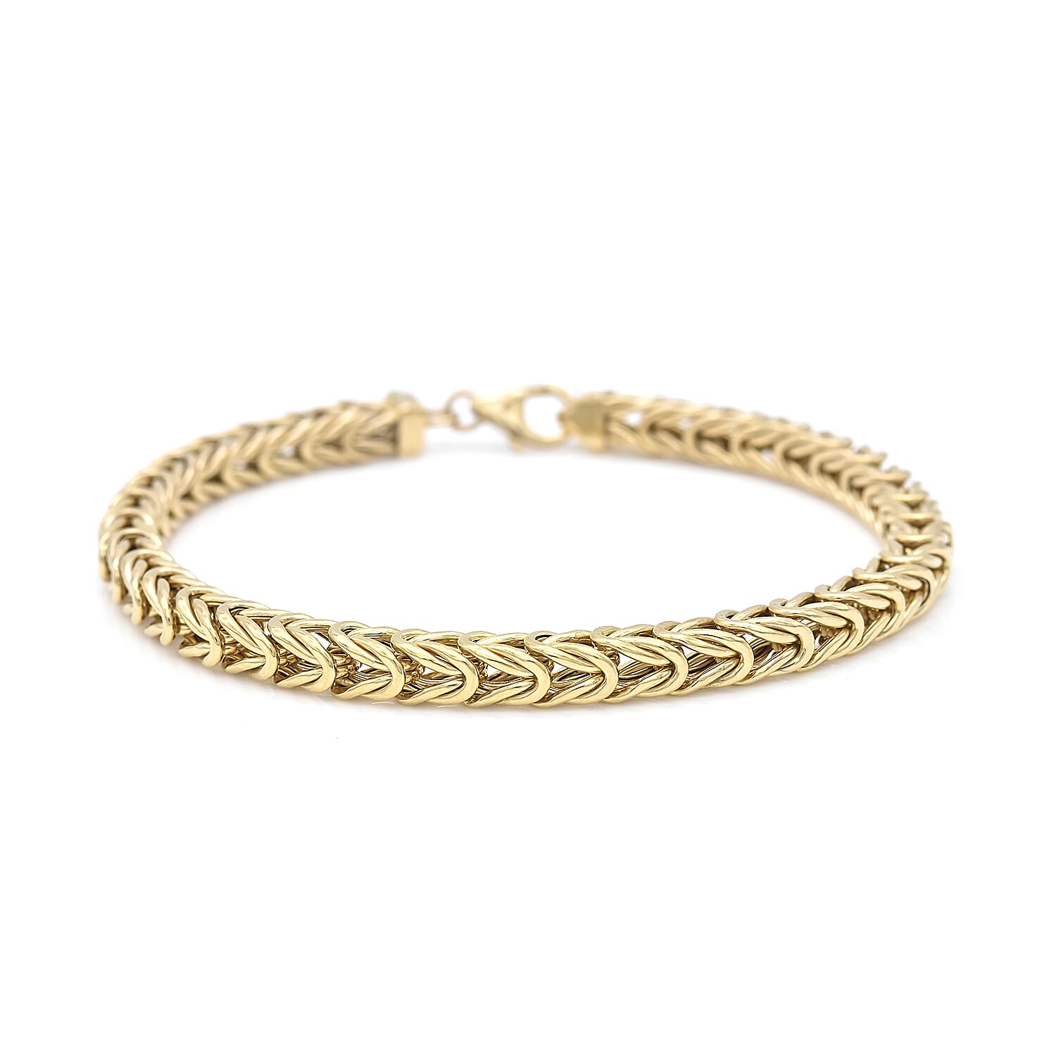 Italian Made- 9K Yellow Gold Foxtail Bracelet (Size 7.5), Gold wt 8.03 Gms