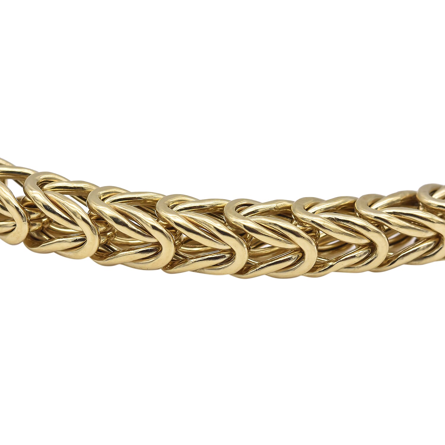 Italian Made- 9K Yellow Gold Foxtail Bracelet (Size 7.5), Gold wt 8.03 Gms