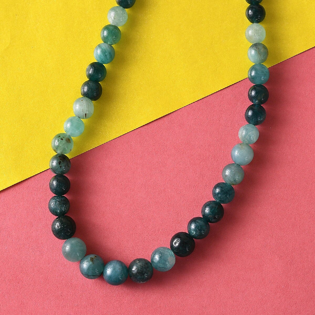 One Time Close Out Deal- Very Rare- 14K Yellow Gold Grandidierite Necklace (Size 18) 156.43 Ct.