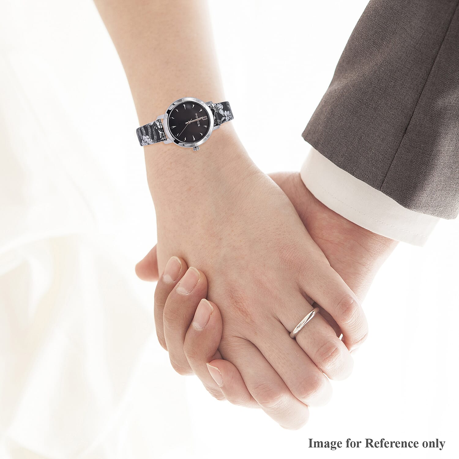 Police PONTA Watch with Black Patterened Strap