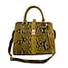 LA MAREY 100% Genuine Python Leather Tote Bag (Size 29x25.5x12cm) - Beige & Multi