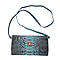 LA MAREY 100% Genuine Python Leather Crossbody Wallet (Size 19.5x11x2cm) - Blue