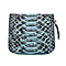 LA MAREY 100% Genuine Python Leather  Wallet with Zipper Closure (Size 11x10x2cm) - Blue