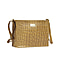ASSOTS LONDON Susan Rectangle Croc Crossbody Bag with Adjustable Strap (Size 20x15x6cm) - Mustard