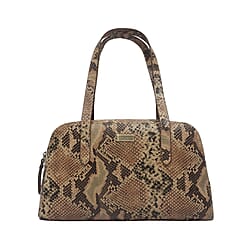 ASSOTS LONDON Eleanor Genuine Bourbon Leather Shoulder Bag (Size 35.5x21x7) - Black