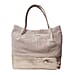ASSOTS LONDON Donna Genuine Suede Leather Slouchy Metallic Shopper (Size 38x38x13cm) - Pink & Rose Gold