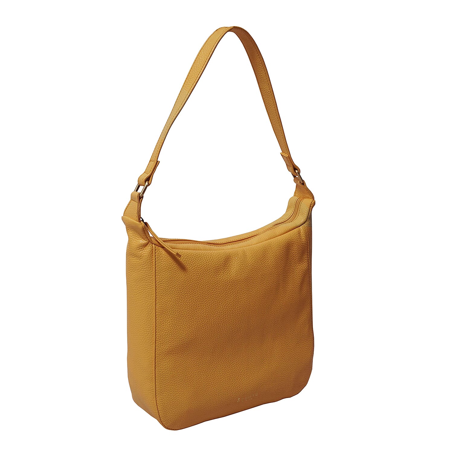 ASSOTS LONDON Bianca Genuine Pebble Grain Leather Slouchy Hobo Bag - Black