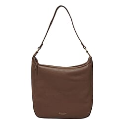 ASSOTS LONDON Bianca Genuine Pebble Grain Leather Slouchy Hobo Bag - Tan