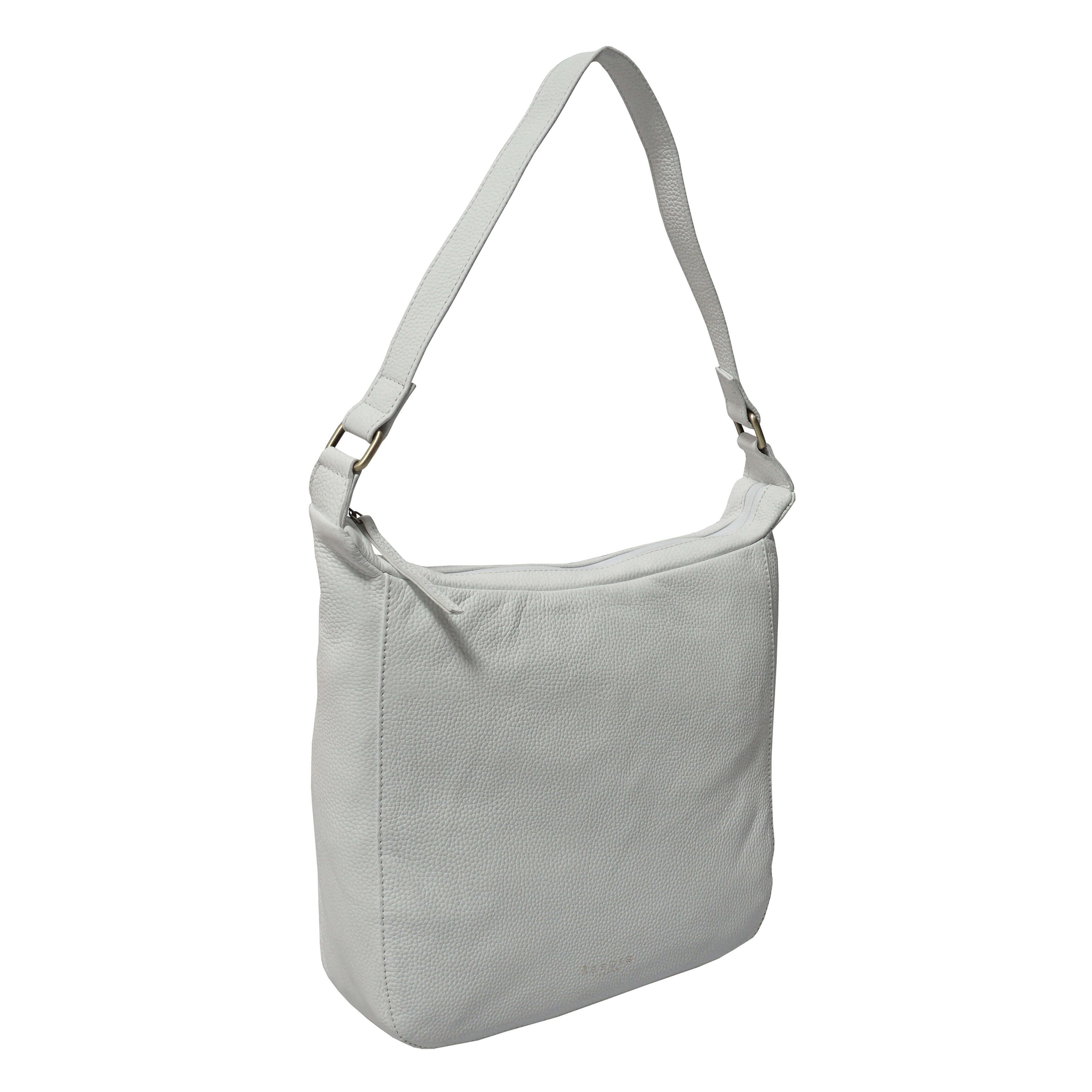 ASSOTS LONDON Bianca Genuine Pebble Grain Leather Slouchy Hobo Bag - Black