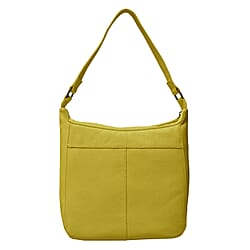 ASSOTS LONDON Bianca Genuine Pebble Grain Leather Slouchy Hobo Bag - Yellow