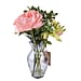 Bayswood Pink Rose and Hydrangea Flower Arrangement in Vase - (Size 38Cm)