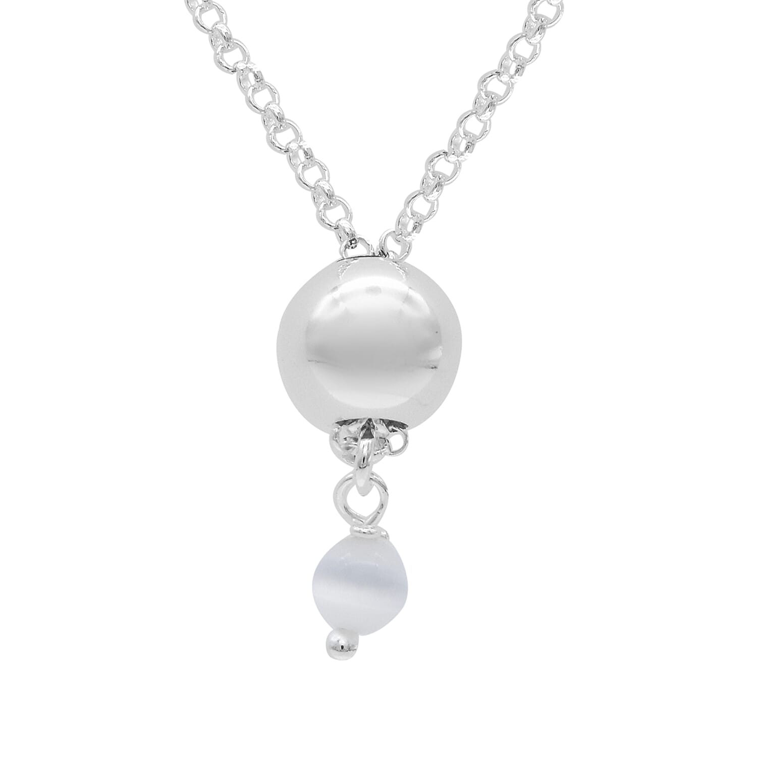 NY Close Out Deal- Sterling Silver Necklace (Size - 30), Silver Wt. 5.77 Gms