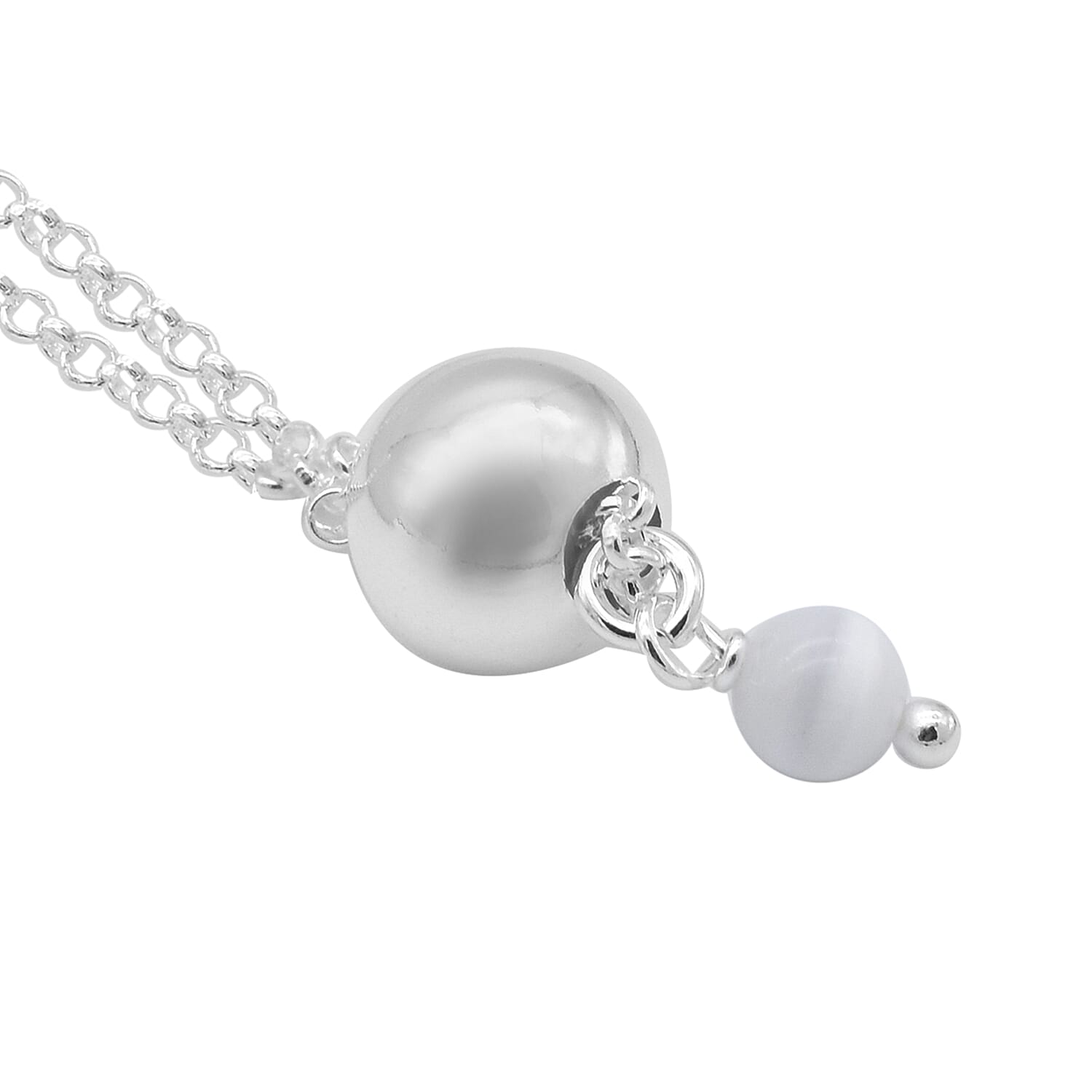 NY Close Out Deal- Sterling Silver Necklace (Size - 30), Silver Wt. 5.77 Gms