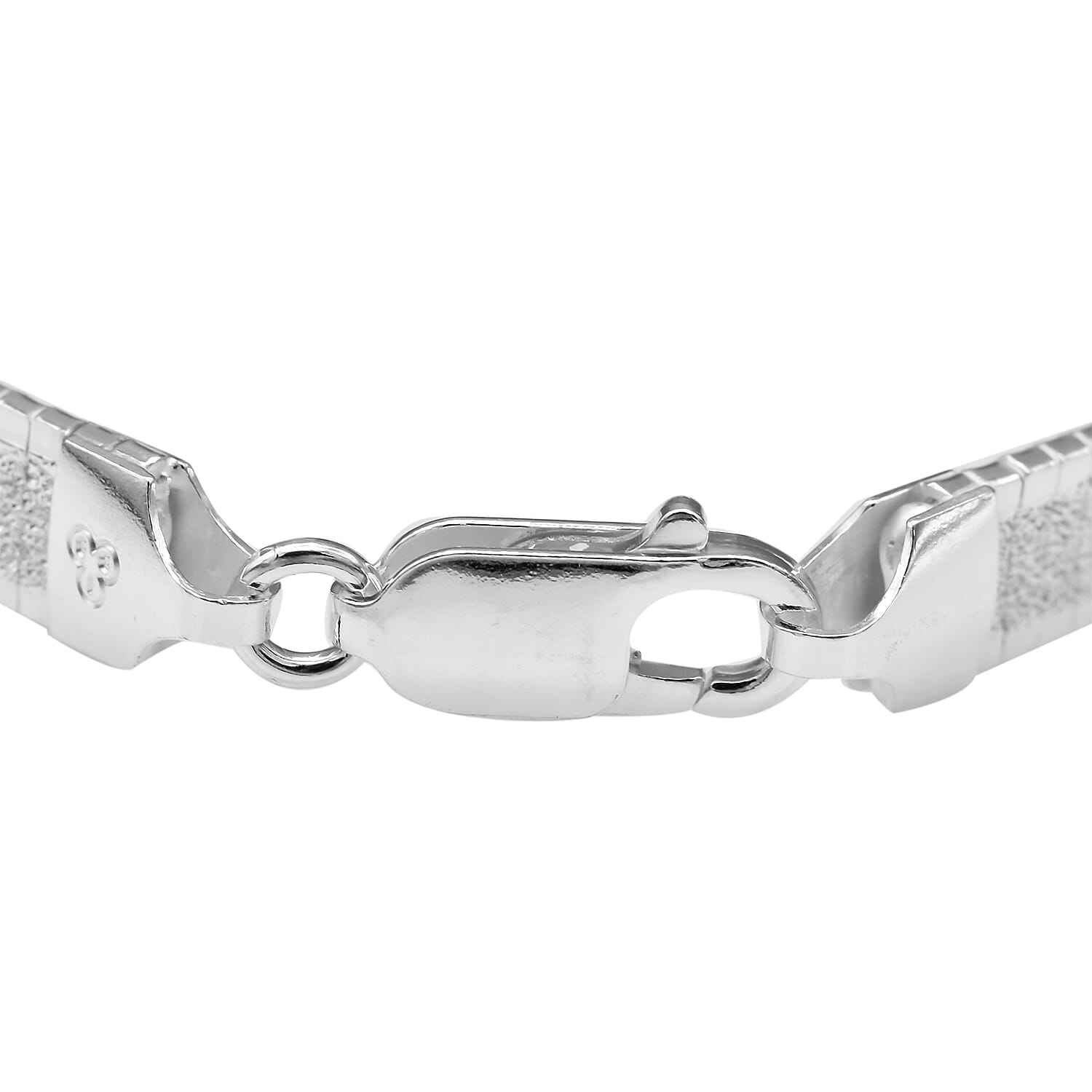 Italian Made - Sterling Silver Omega Bracelet (Size 7.5)