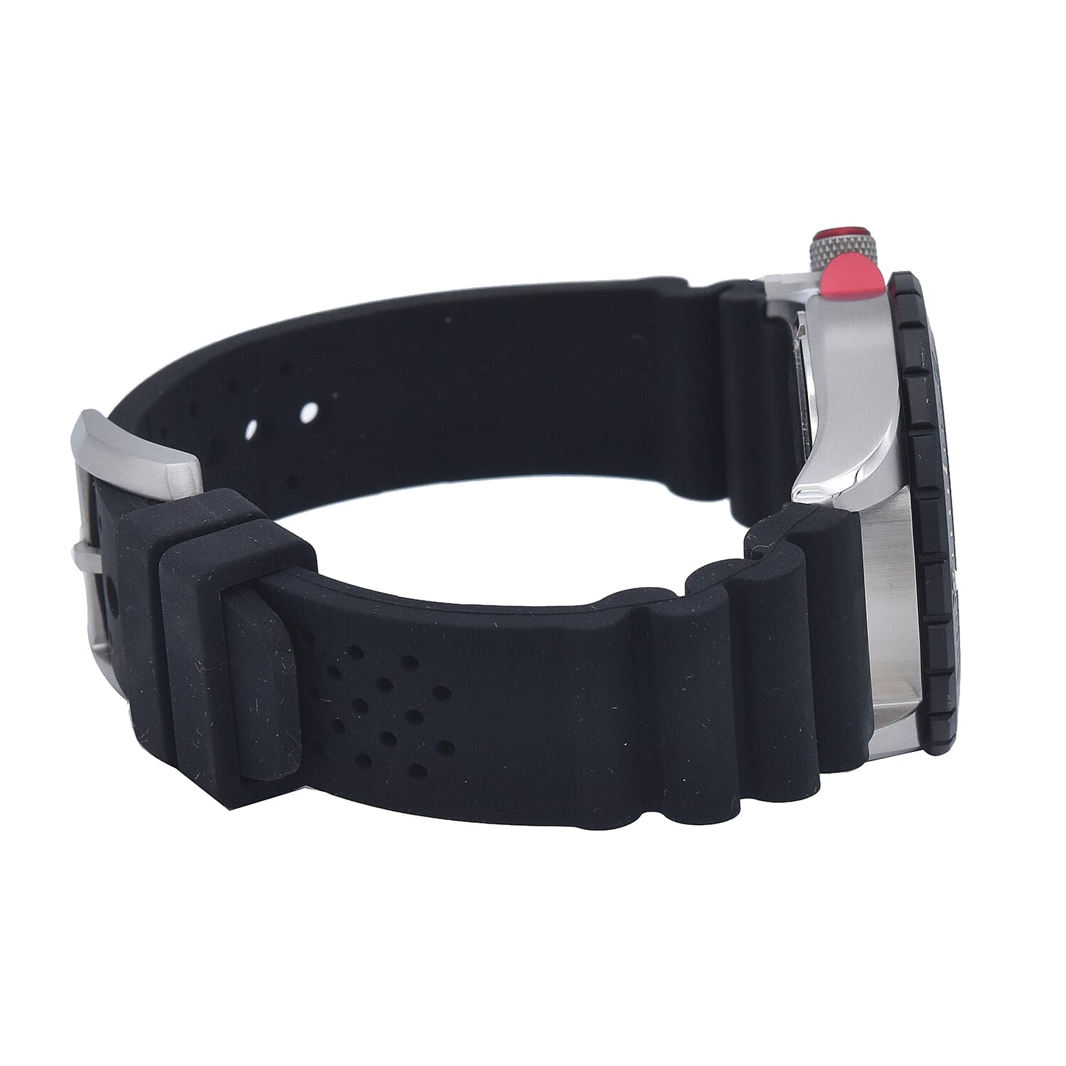 Columbia Pacific Outlander Black 3-Hand Date Black Silicone Watch