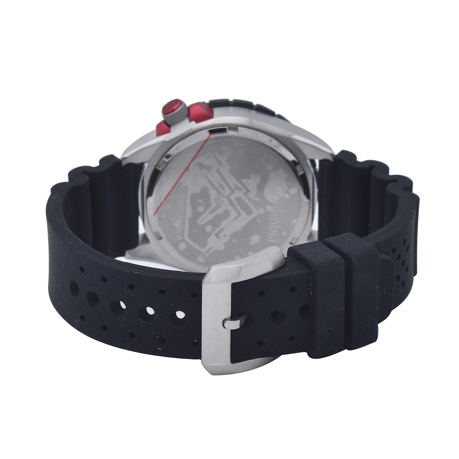 Columbia Pacific Outlander Black 3-Hand Date Black Silicone Watch