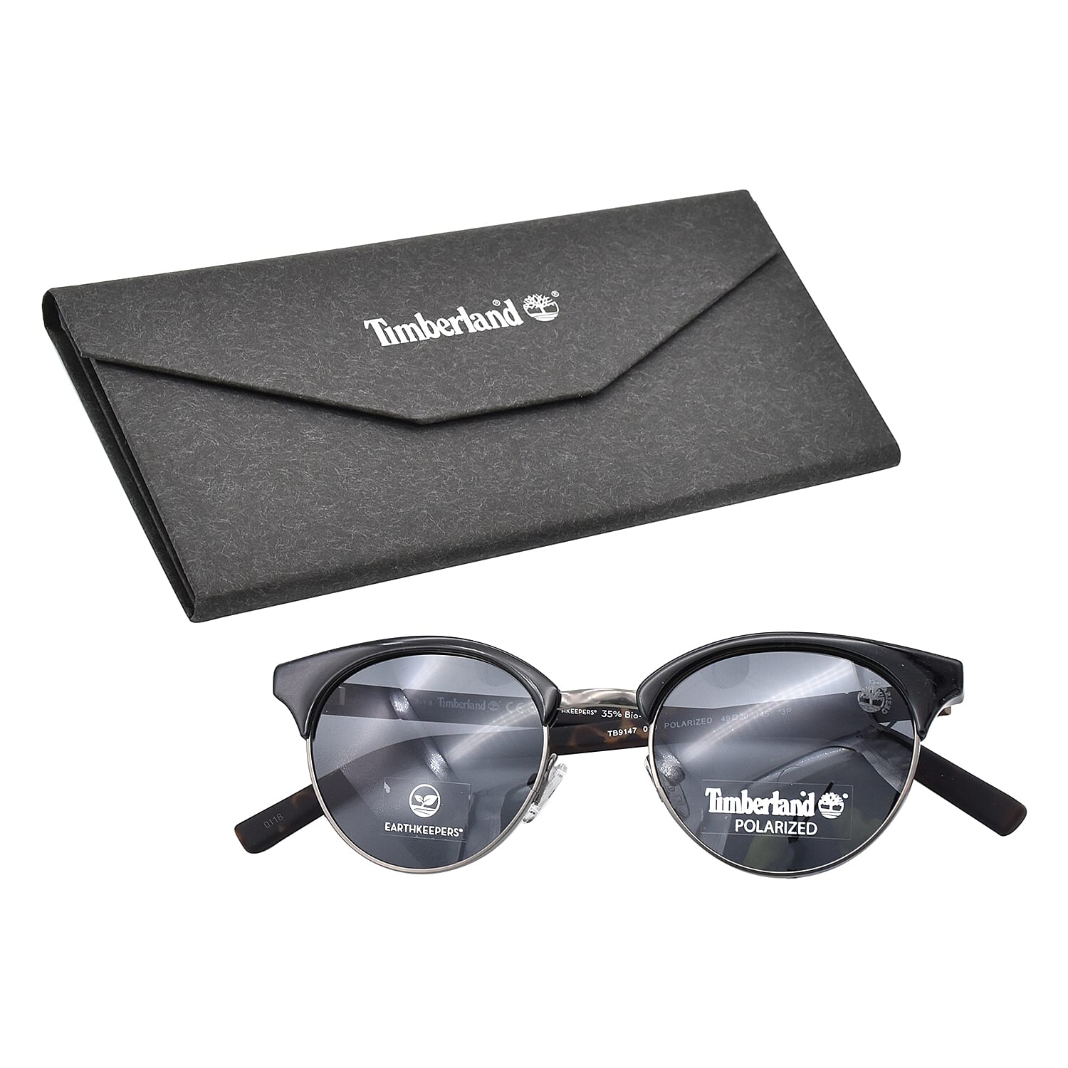 TIMBERLAND Clubmaster Sunglasses in Black