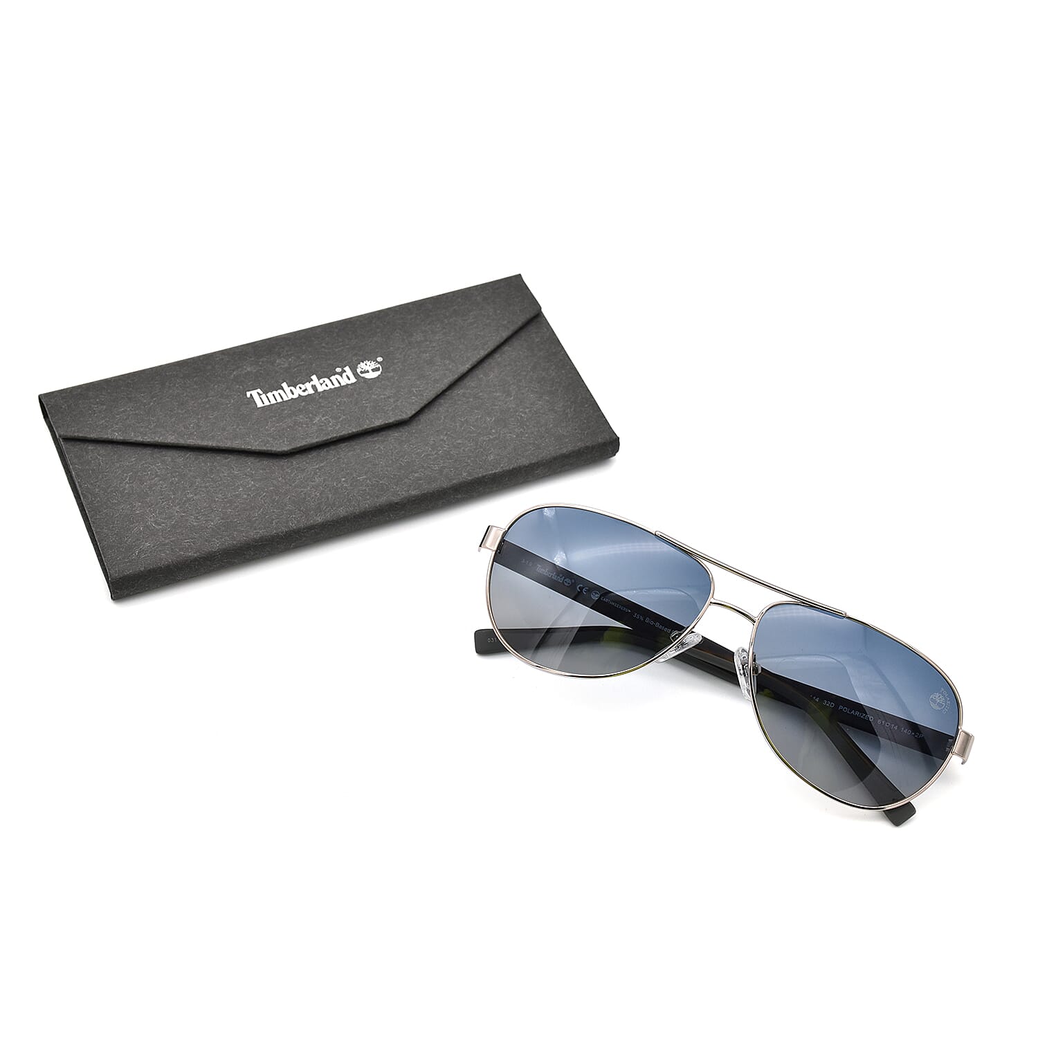 TIMBERLAND Gold Aviator Sunglasses with Black Lenses