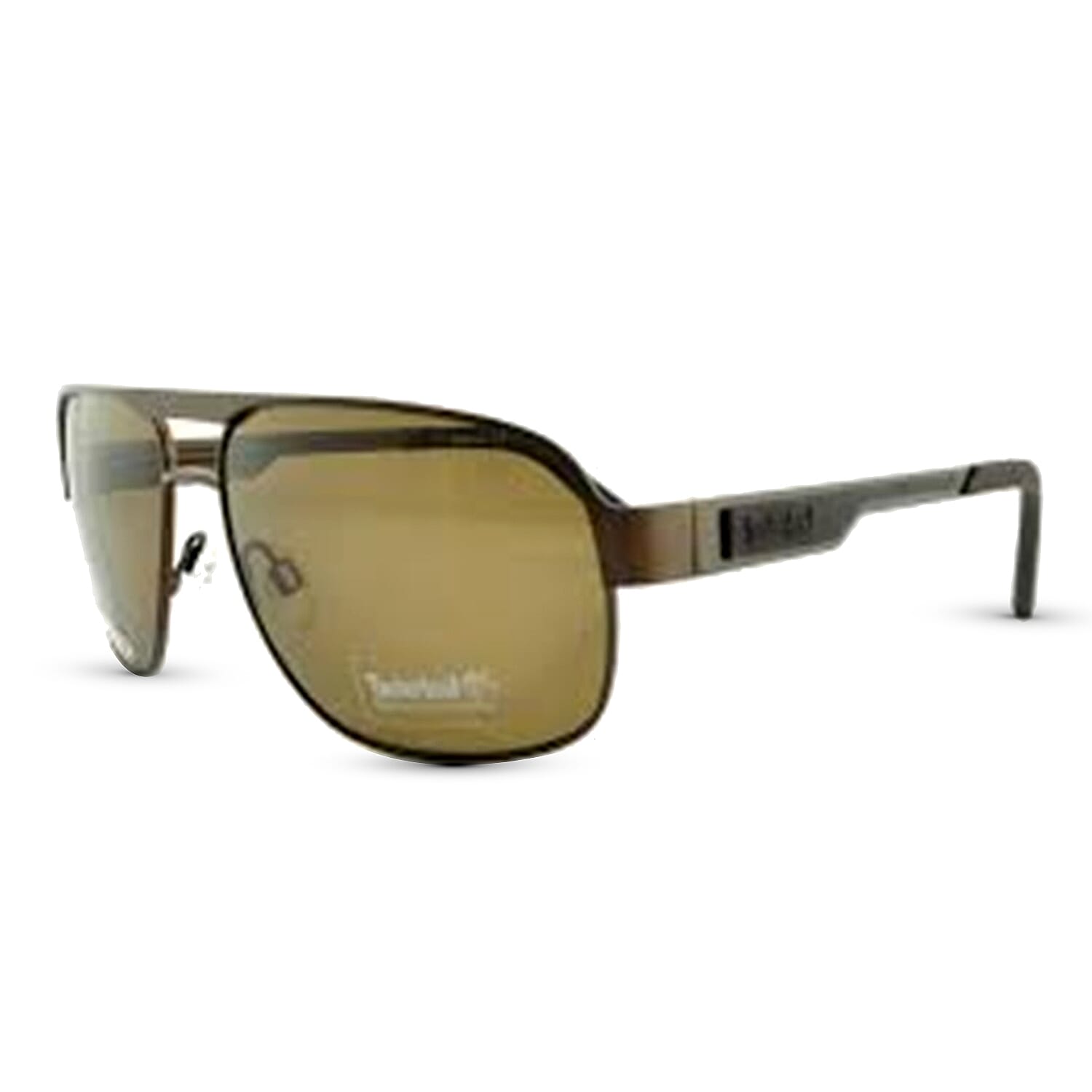 TIMBERLAND Brown Aviator Sunglasses with Brown Lenses