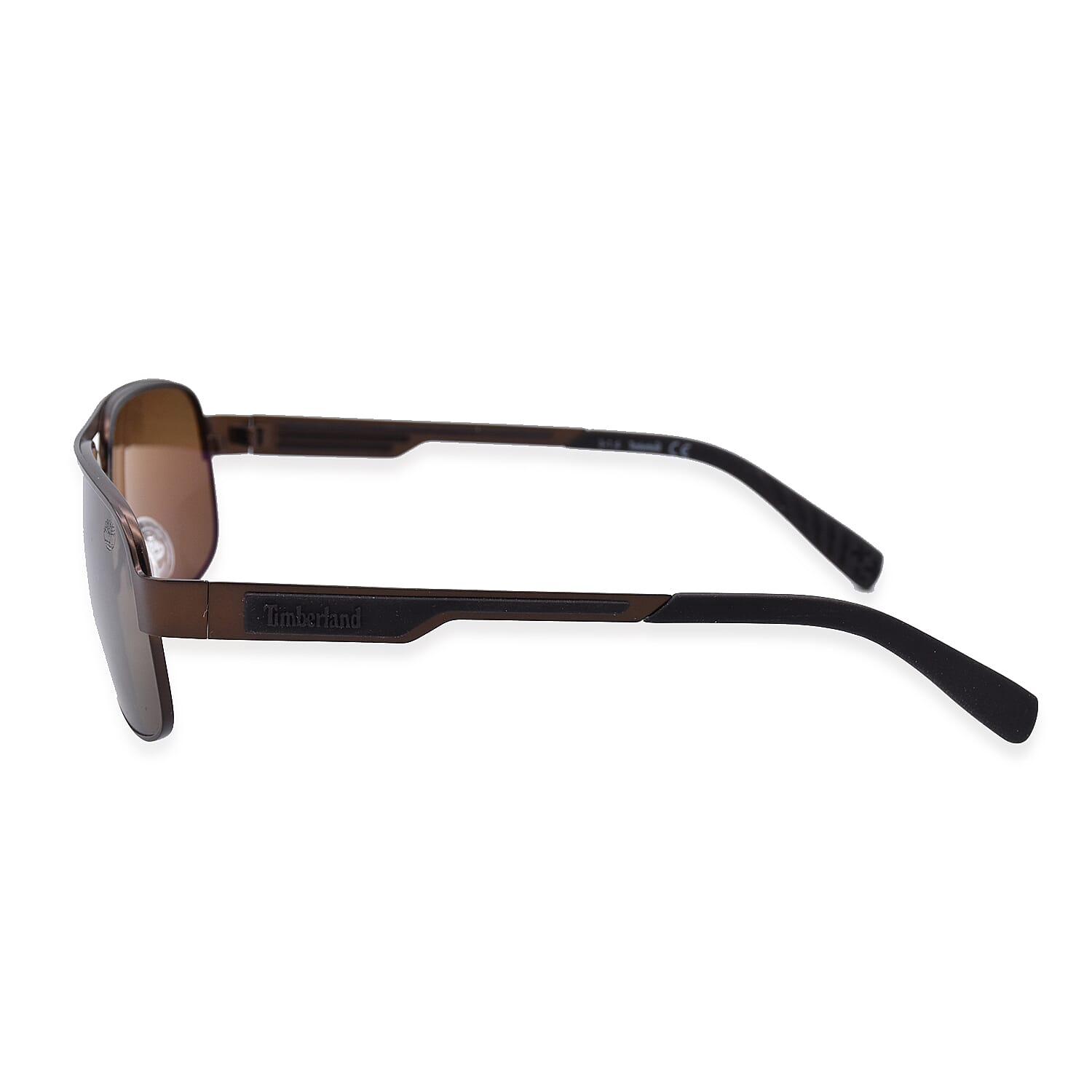 TIMBERLAND Brown Aviator Sunglasses with Brown Lenses