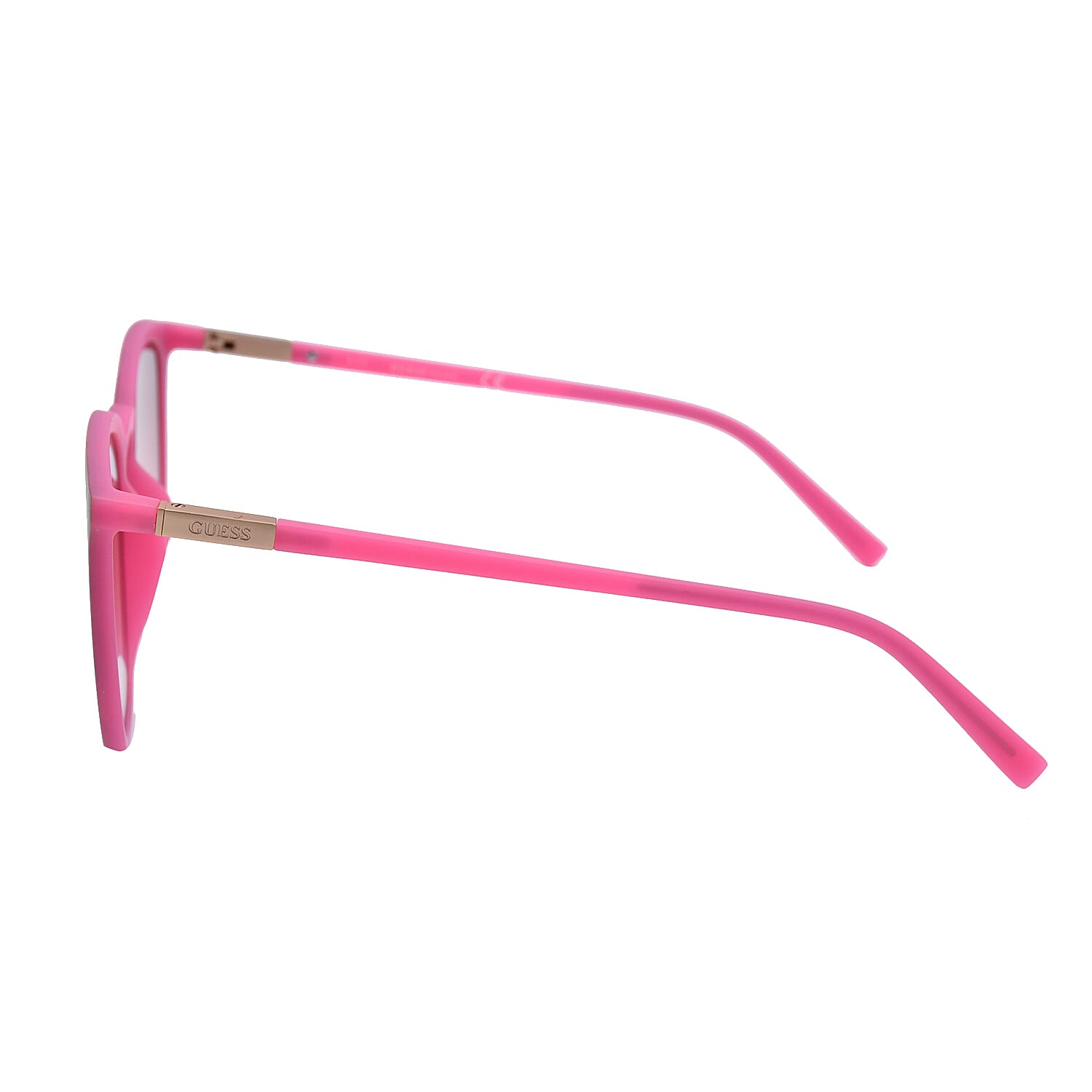 GUESS Matt Pink Retro Sunglasses with Pink Lenses
