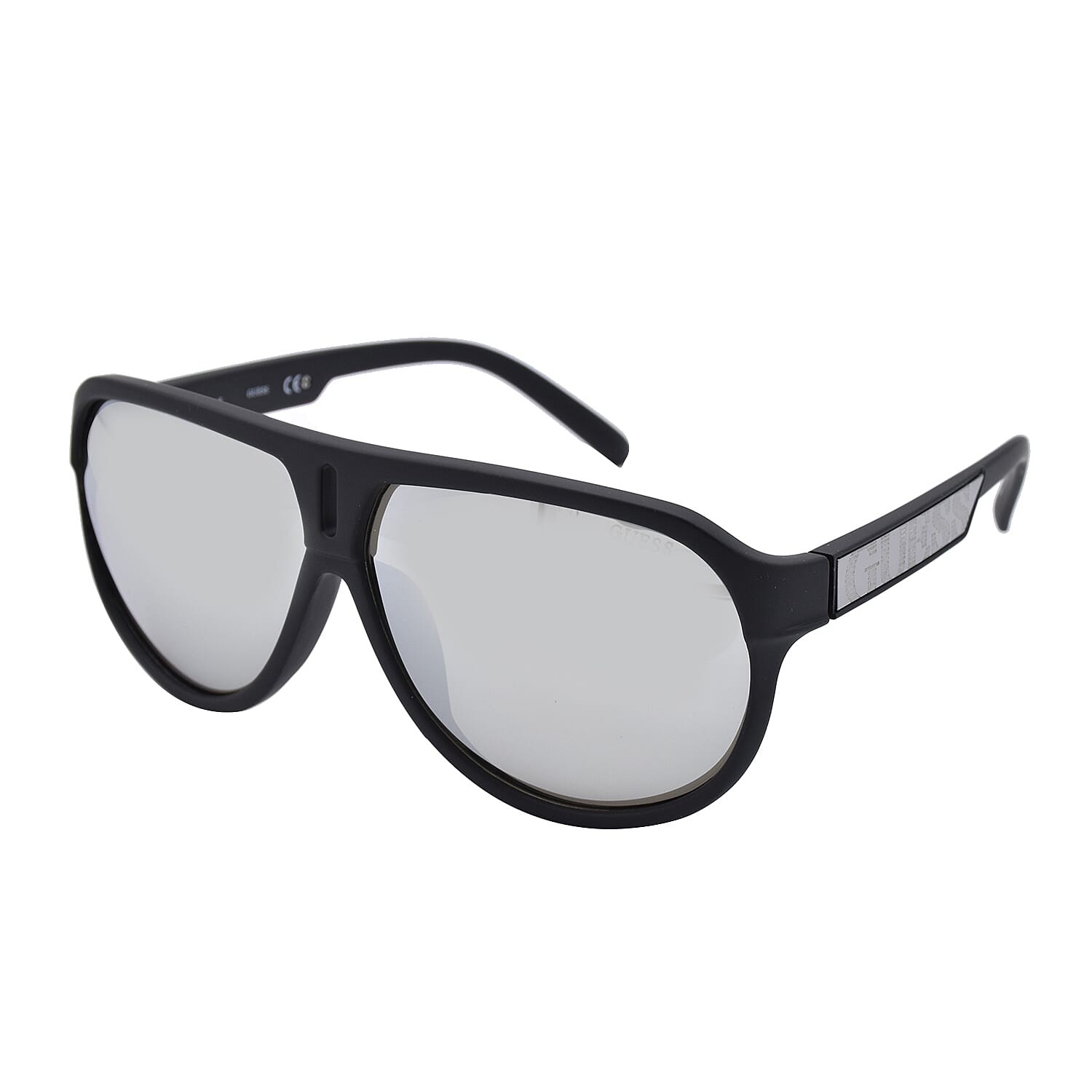 GUESS Blue Aviator Sunglasses with Grey Lenses
