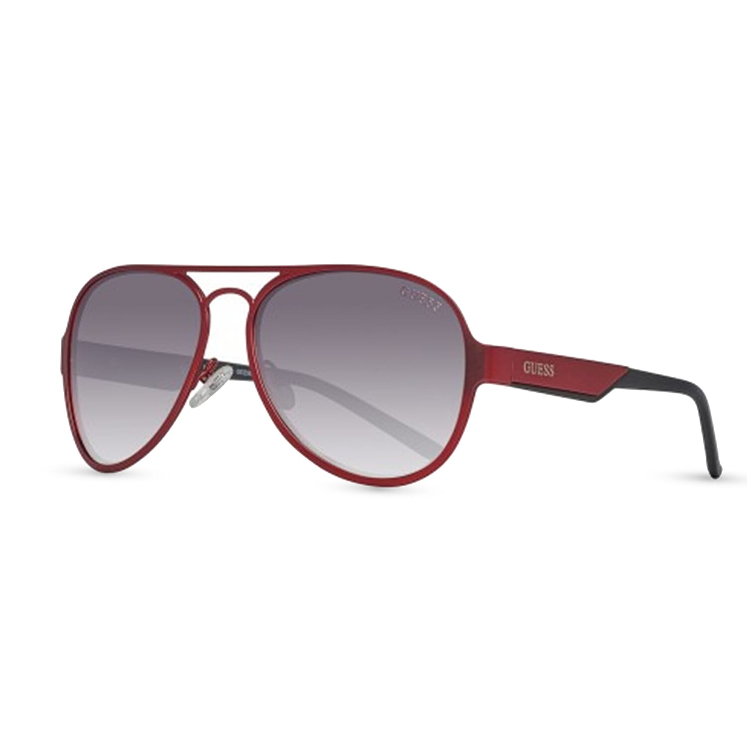 GUESS Red Metal Aviator With Grey Lenses