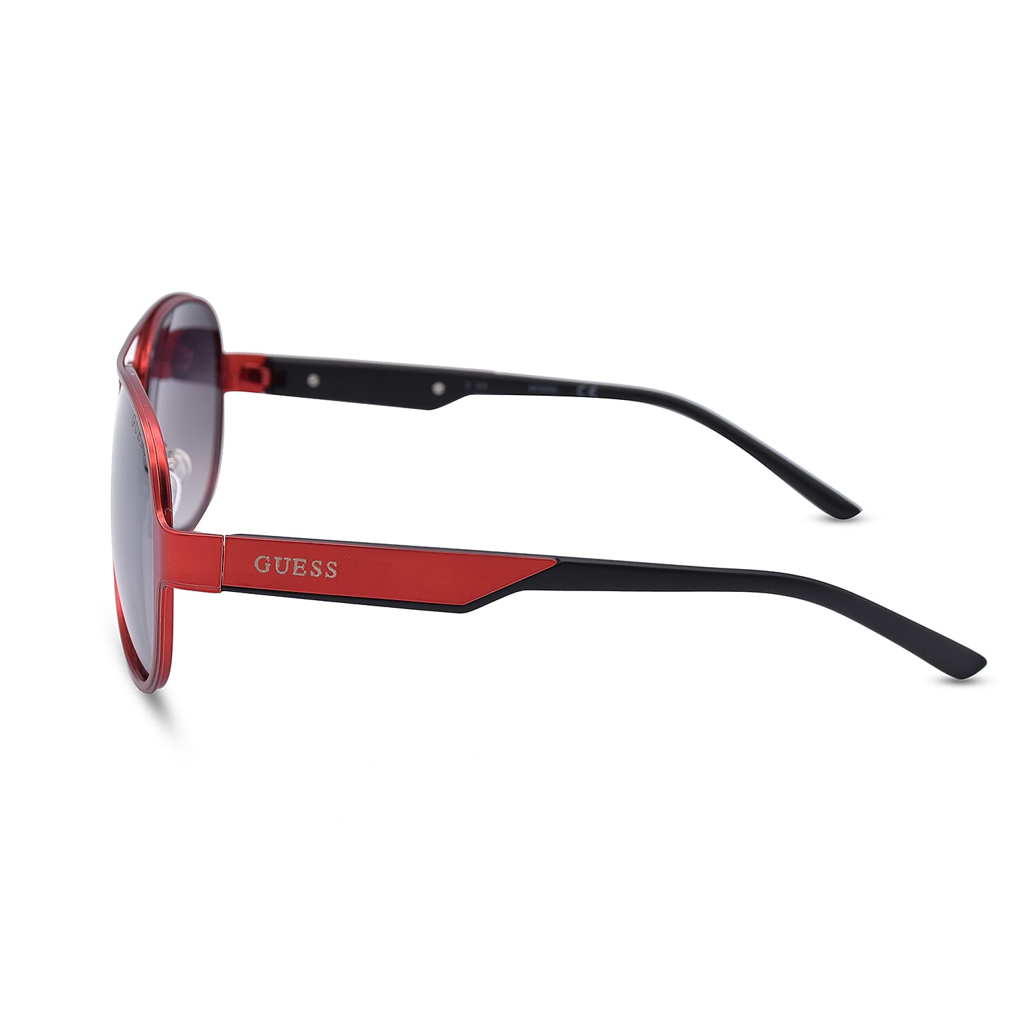 GUESS Red Metal Aviator With Grey Lenses