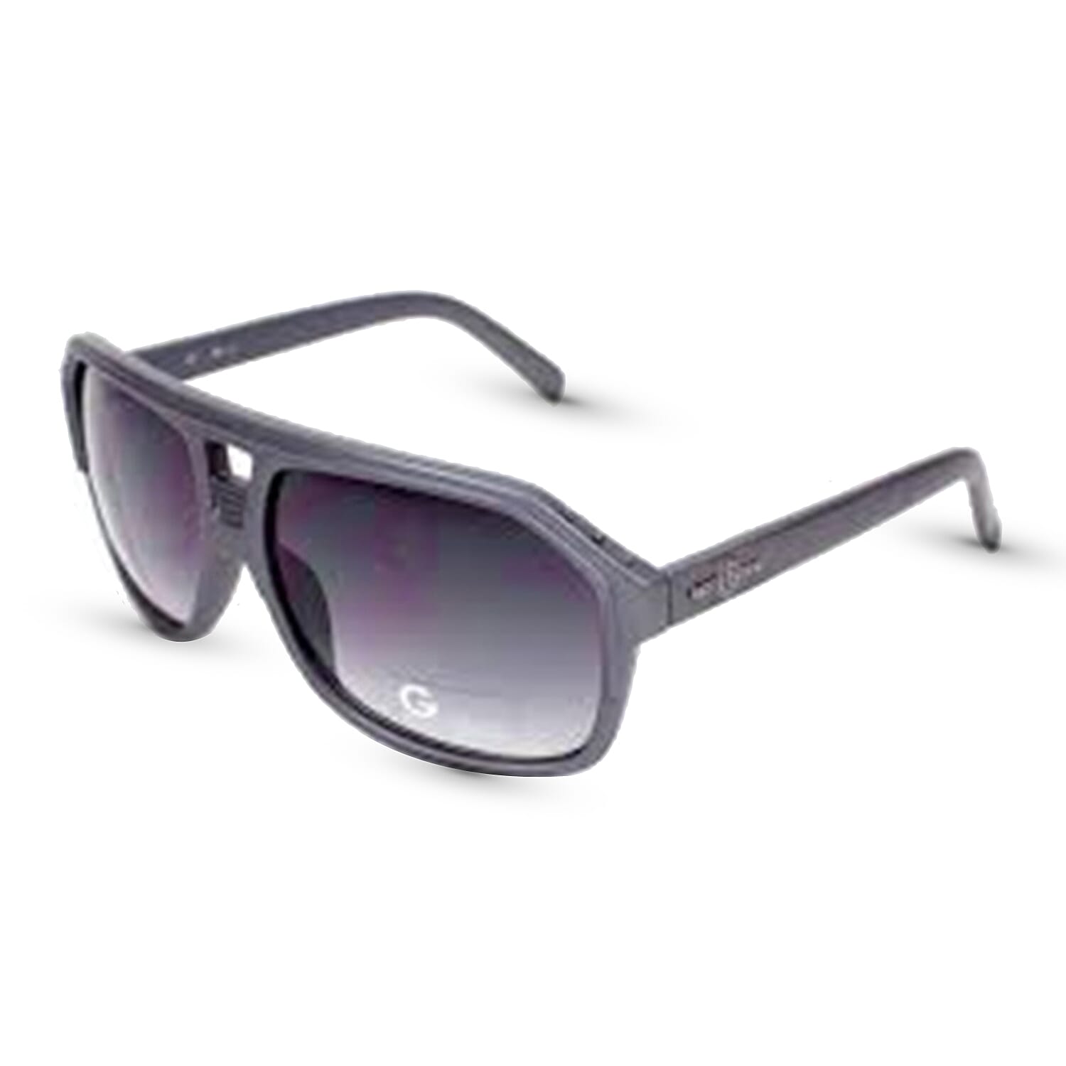 GUESS Mens Grey Aviator With Grey Lenses