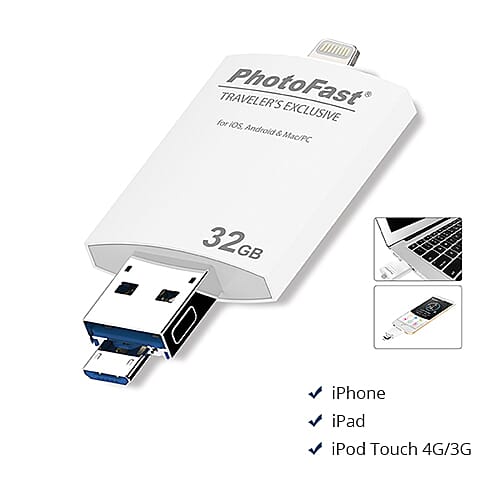 PhotoFast All in One Photo Flash Drive - 32GB