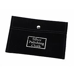 Set of 30 - Anti Tarnish Silver Polishing Cloth (Size 10.8X6.8 Cm) in Black Pouch