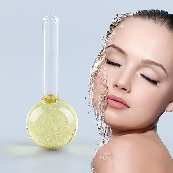 Set of 2 - Facial Massage Ice Globes (Size:13x3Cm) - Champagne