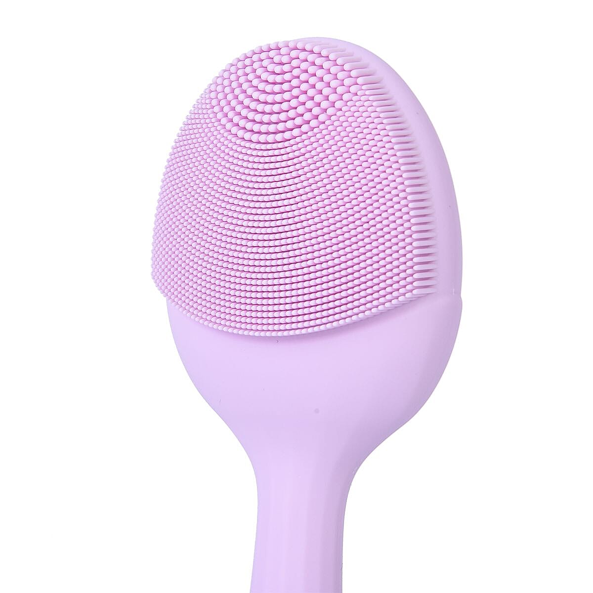 Waterproof Silicone Facial Cleansing Brush - Light Purple (with 4 Speeds & USB Charger)