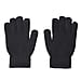 Unisex Triangle Thermal Touchscreen Gloves-Black