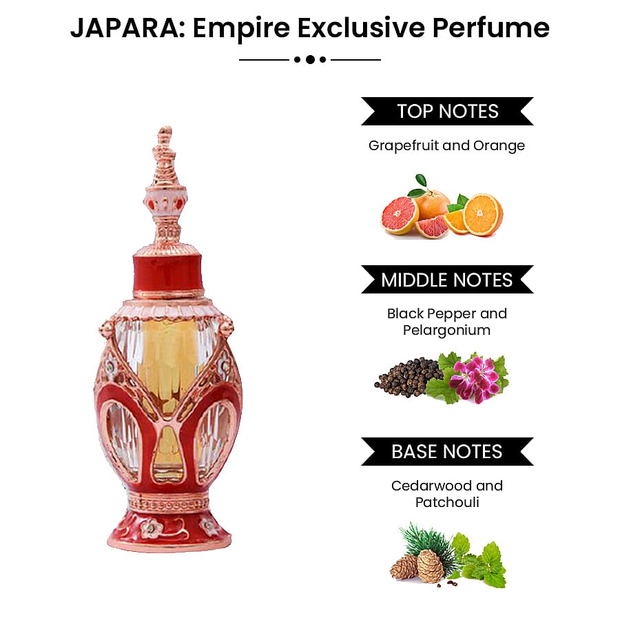 JAPARA: Empire Exclusive Perfume Oil - 7ml. (FLOWER INSIDE)